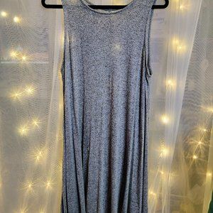 Old Navy Sleeveless Gray Mini Swing Dress Size Large